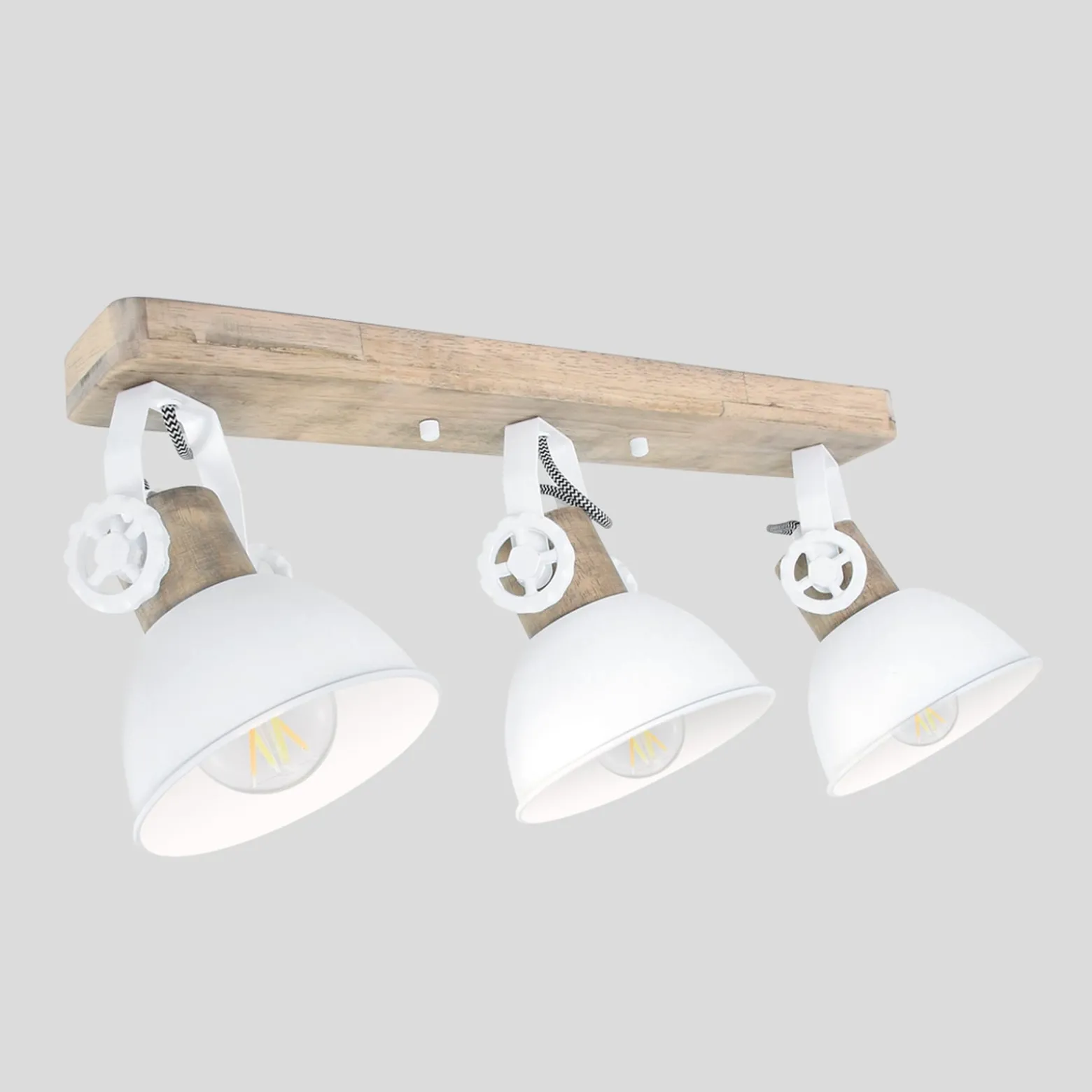 Deckenspot Gearwood, 3-flammig weiß