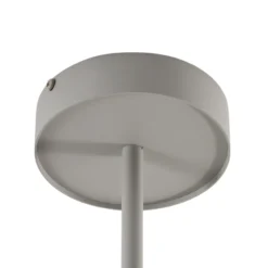 Deckenspot Leda 3, taupe, 3-flammig, Stahl, GU10, Höhe 76 cm