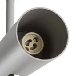 Deckenspot Leda 3, taupe, 3-flammig, Stahl, GU10, Höhe 76 cm