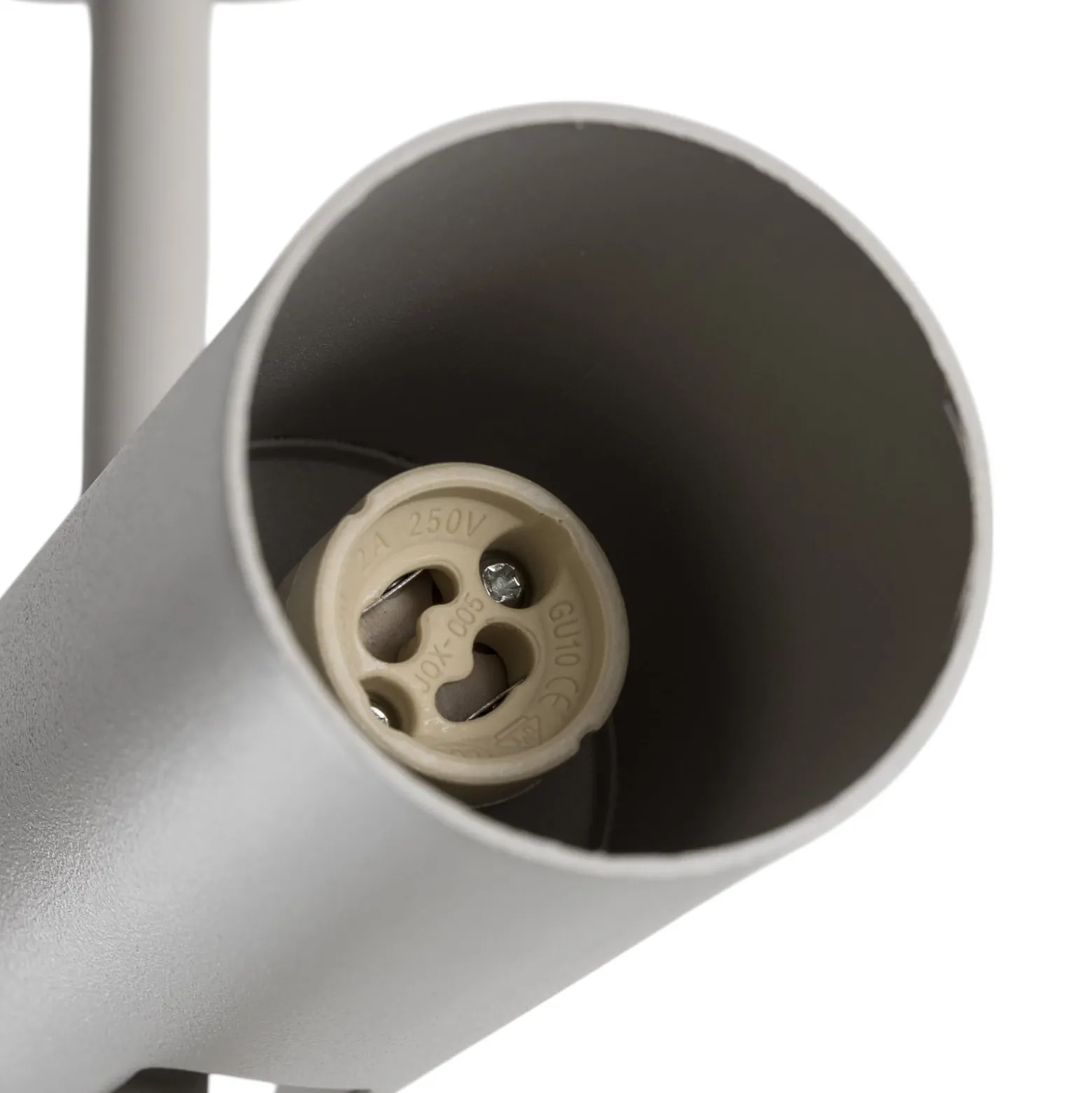Deckenspot Leda 2, taupe, 2-flammig, Stahl, GU10, Höhe 55 cm