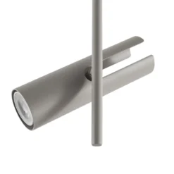 Deckenspot Leda 2, taupe, 2-flammig, Stahl, GU10, Höhe 55 cm