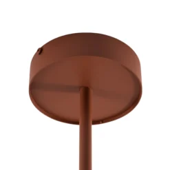 Deckenspot Leda 2, ziegelrot, 2-flammig, Höhe 55 cm
