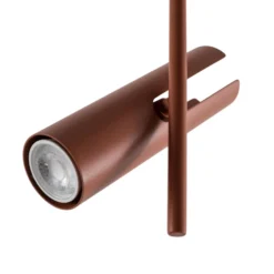 Deckenspot Leda 2, ziegelrot, 2-flammig, Höhe 55 cm