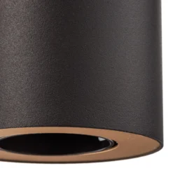 Deckenspot Set, verstellbar, schwarz, innen gold