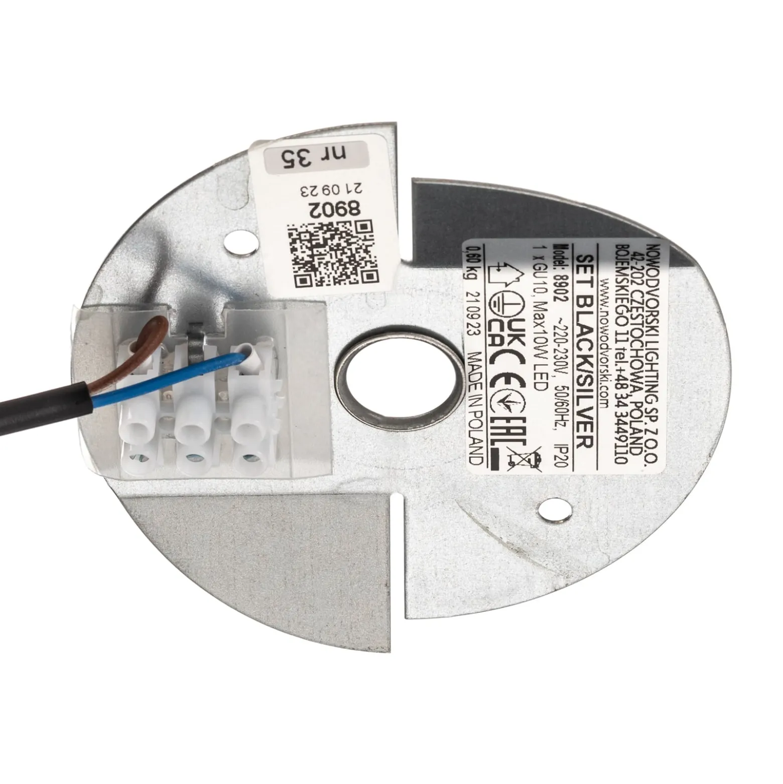Deckenspot Set, verstellbar, schwarz, innen silber