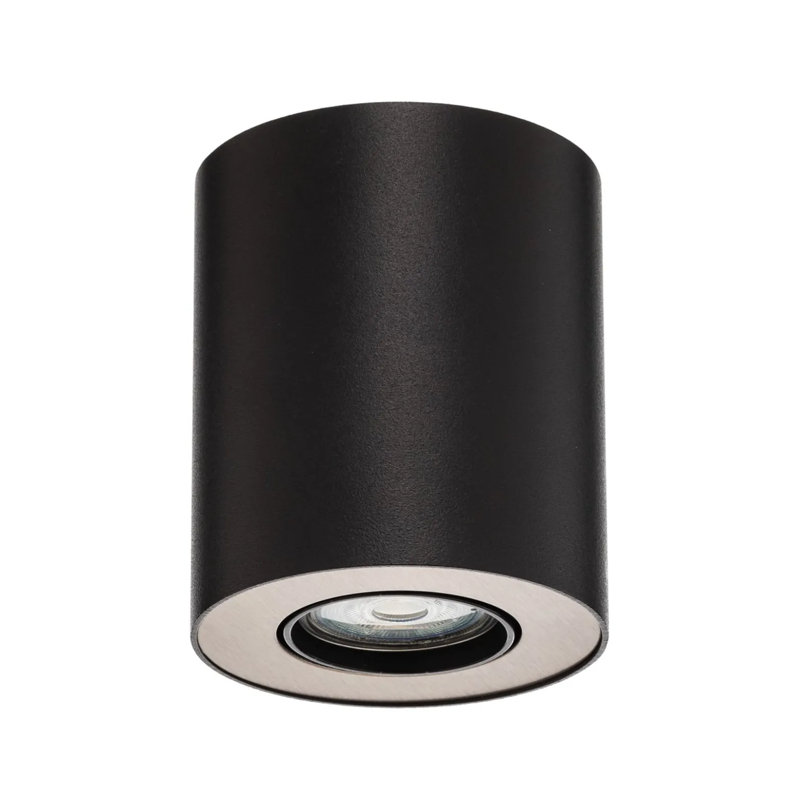 Deckenspot Set, verstellbar, schwarz, innen silber
