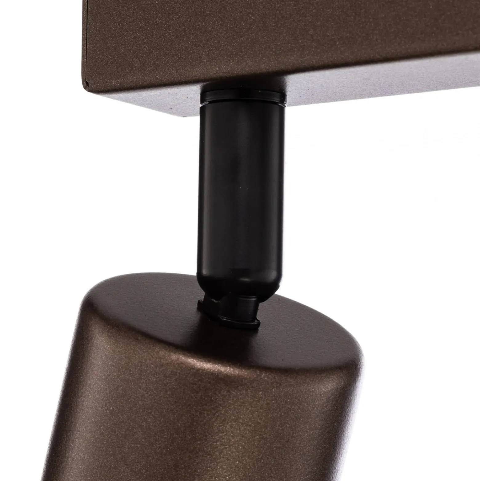 Deckenspot Top, justierbar, braun, zweiflammig linear