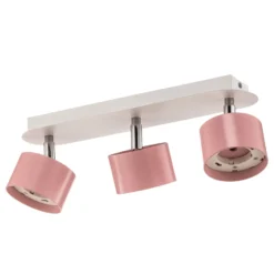 Deckenstrahler Cloudy dreiflammig rosa