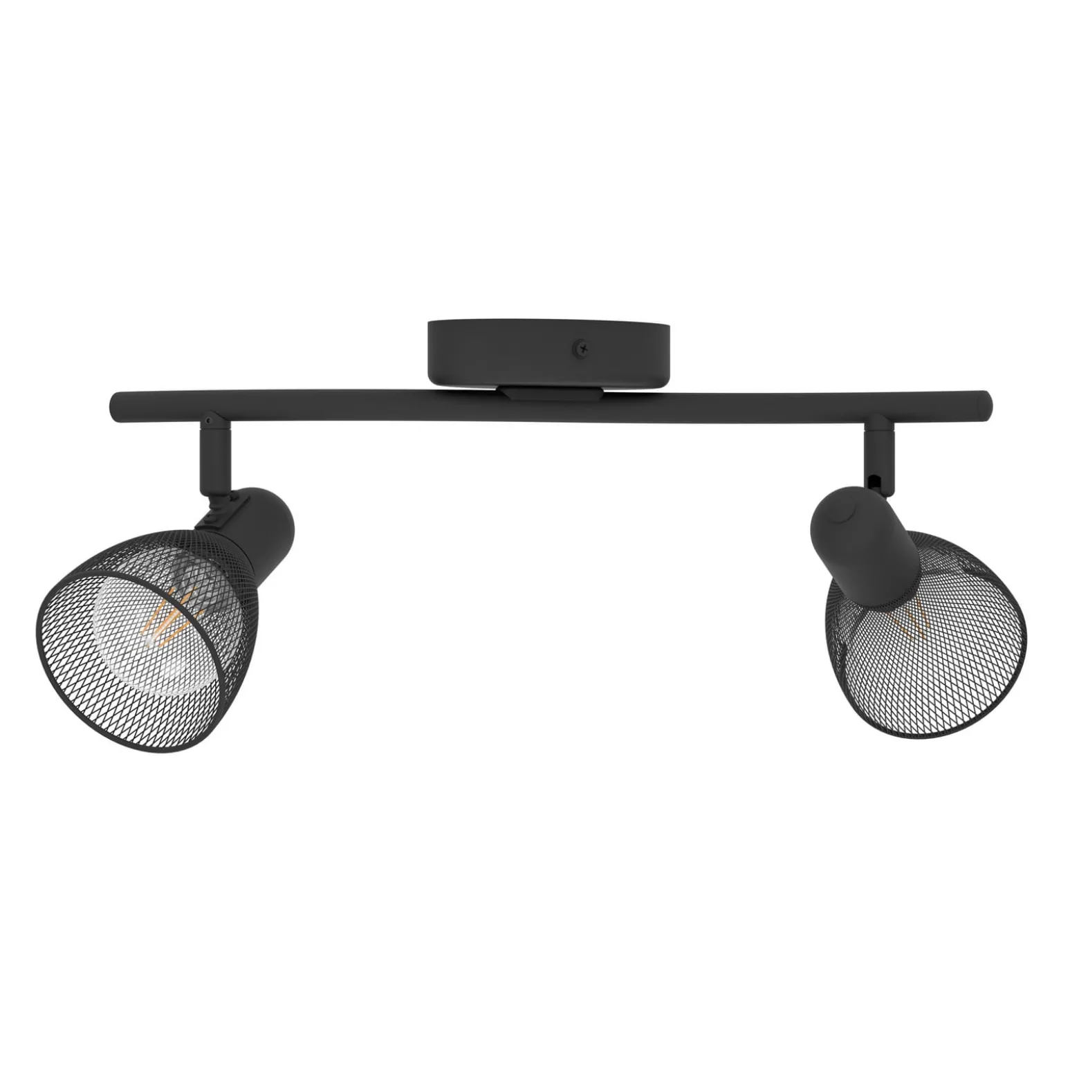 Deckenstrahler Corvigno, Länge 36,5 cm, schwarz, 2-flg.