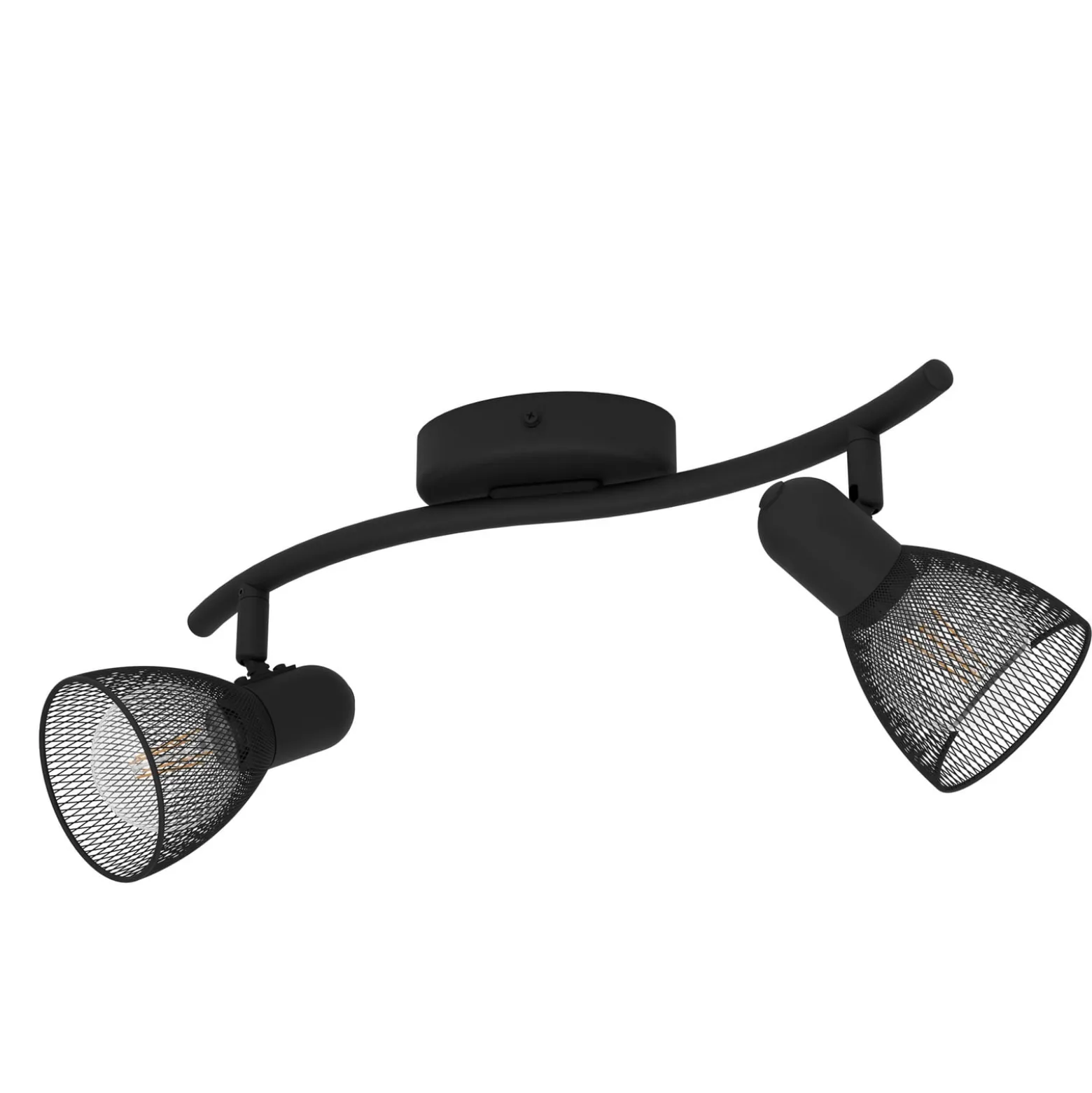 Deckenstrahler Corvigno, Länge 36,5 cm, schwarz, 2-flg.