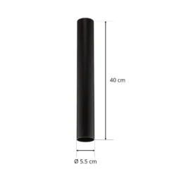Deckenstrahler Eye, Höhe 40 cm, schwarz