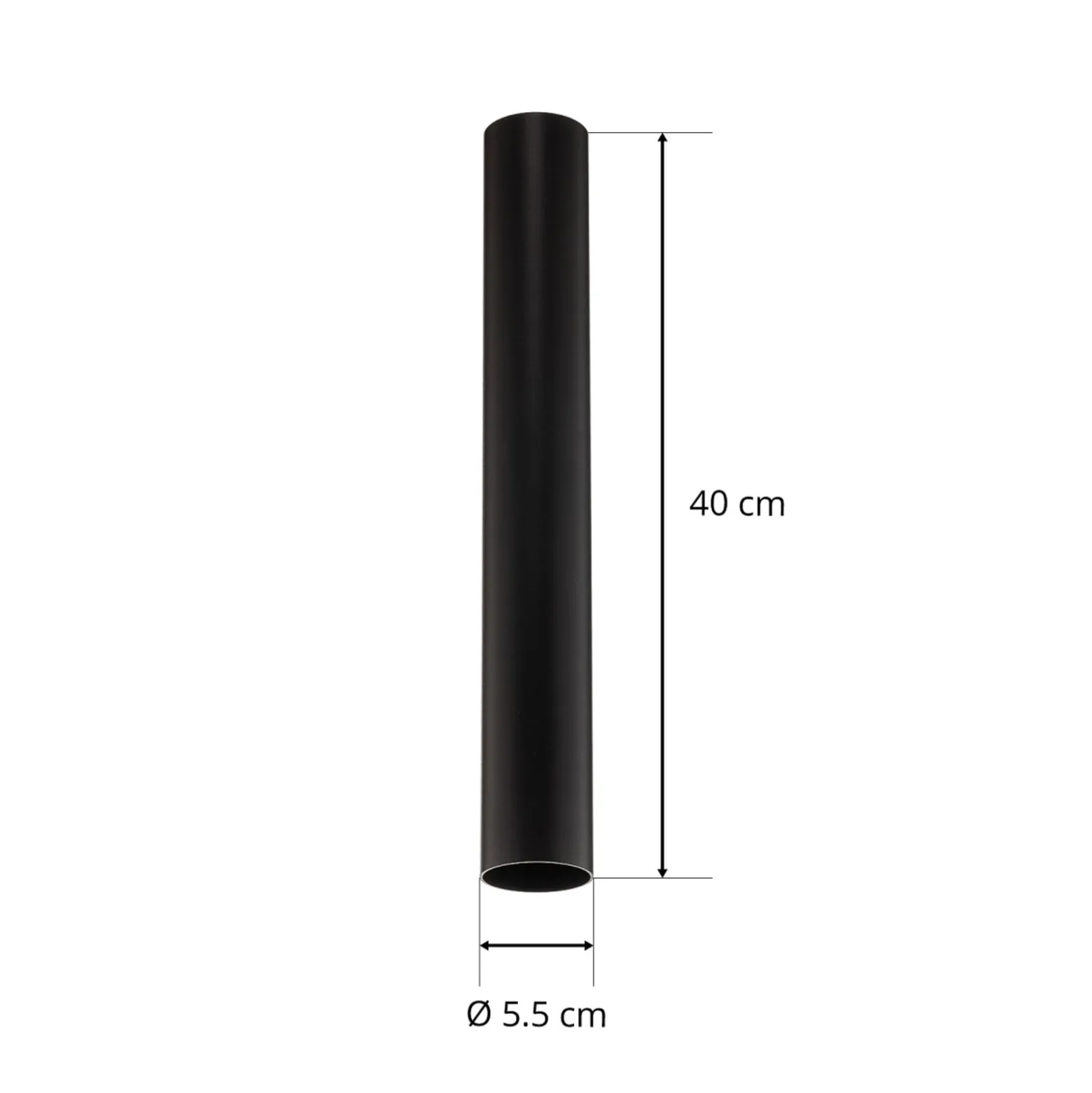 Deckenstrahler Eye, Höhe 40 cm, schwarz