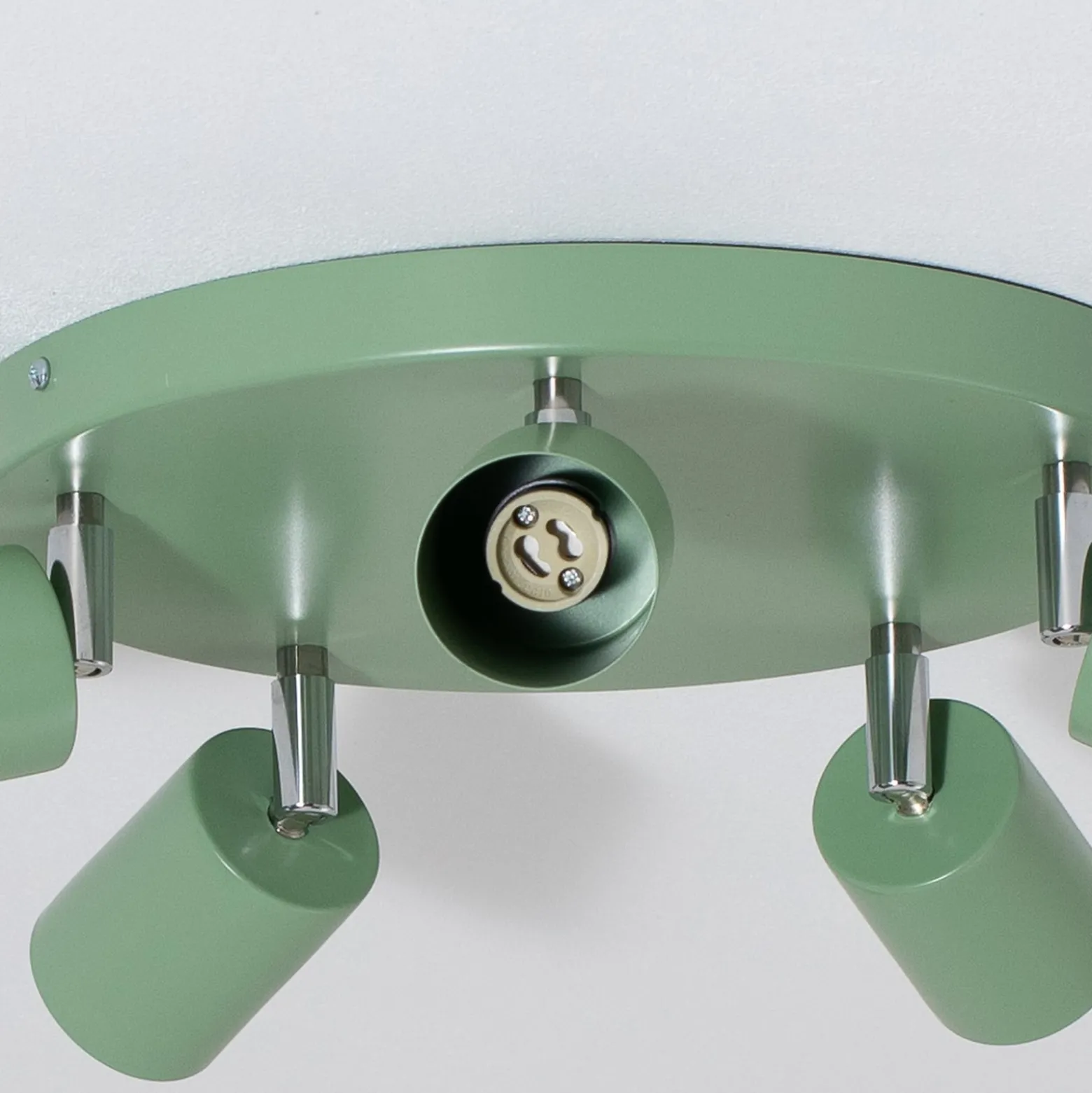 Deckenstrahler Fun, hellgrün, Ø 30 cm, verstellbar, GU10