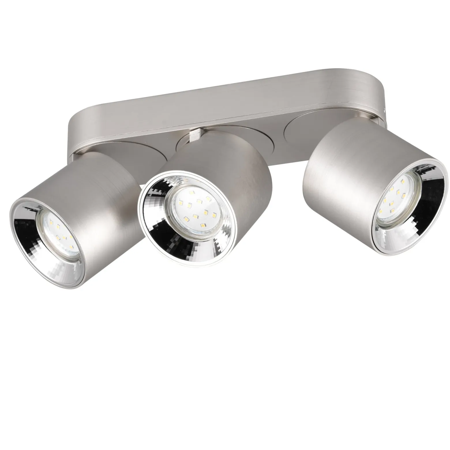 Deckenstrahler Guayana GU10 dreiflammig nickel