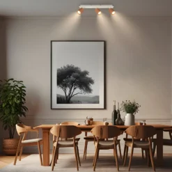 Deckenstrahler Ida, braun, 3-flammig, Kunststoff/Metall