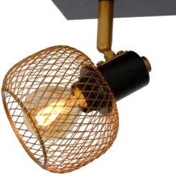 Deckenstrahler Maren, zweiflammig, gold matt