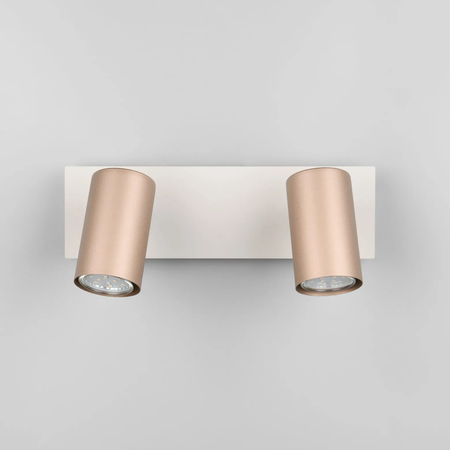 Deckenstrahler Marley braun/hellgrau 30 x 9 cm 2-flg. Metall