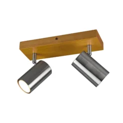 Deckenstrahler Marley, nickel matt, 2-flammig