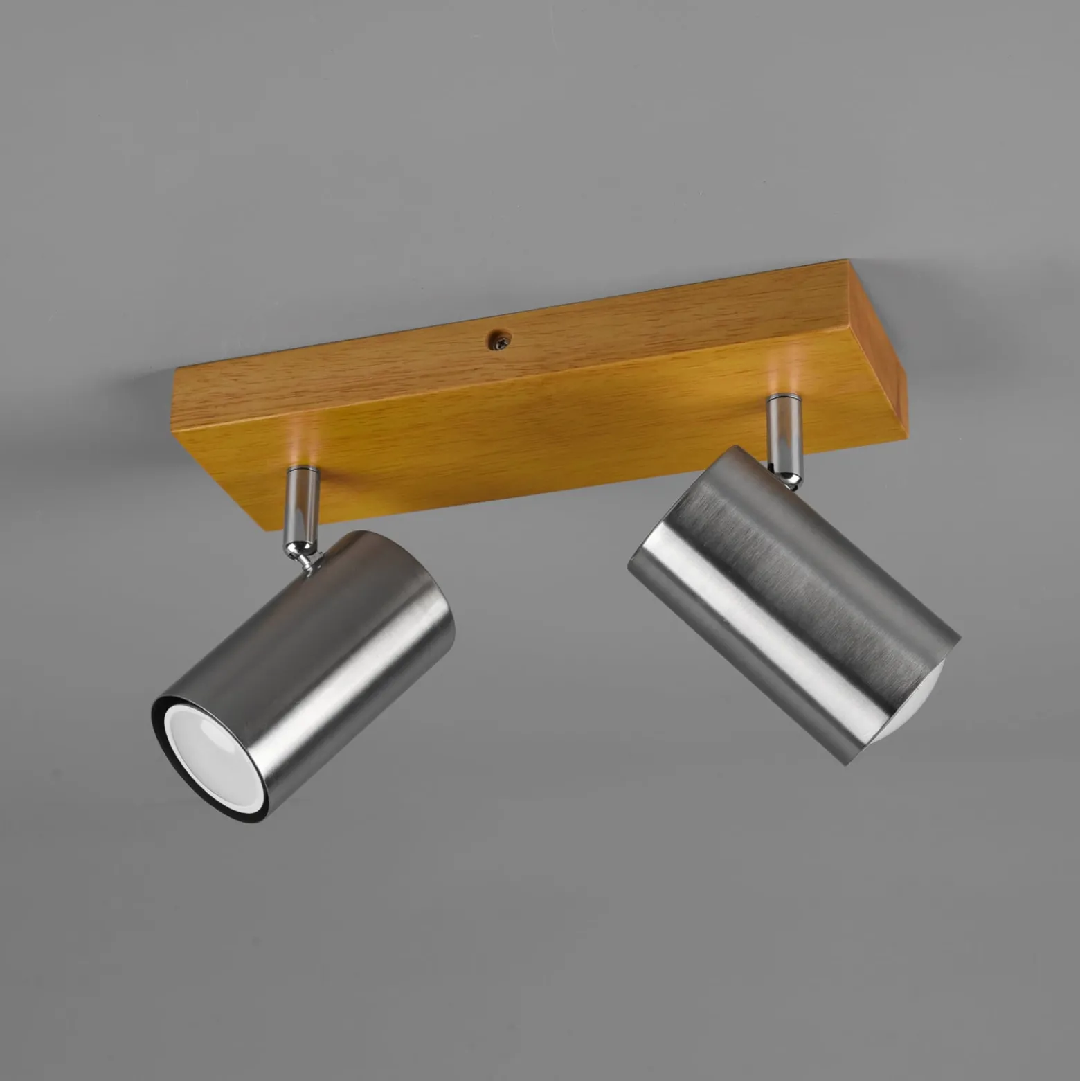 Deckenstrahler Marley, nickel matt, 2-flammig