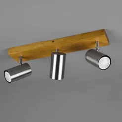 Deckenstrahler Marley, nickel matt, 3-flammig