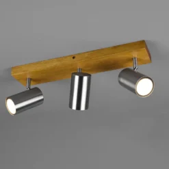 Deckenstrahler Marley, nickel matt, 3-flammig
