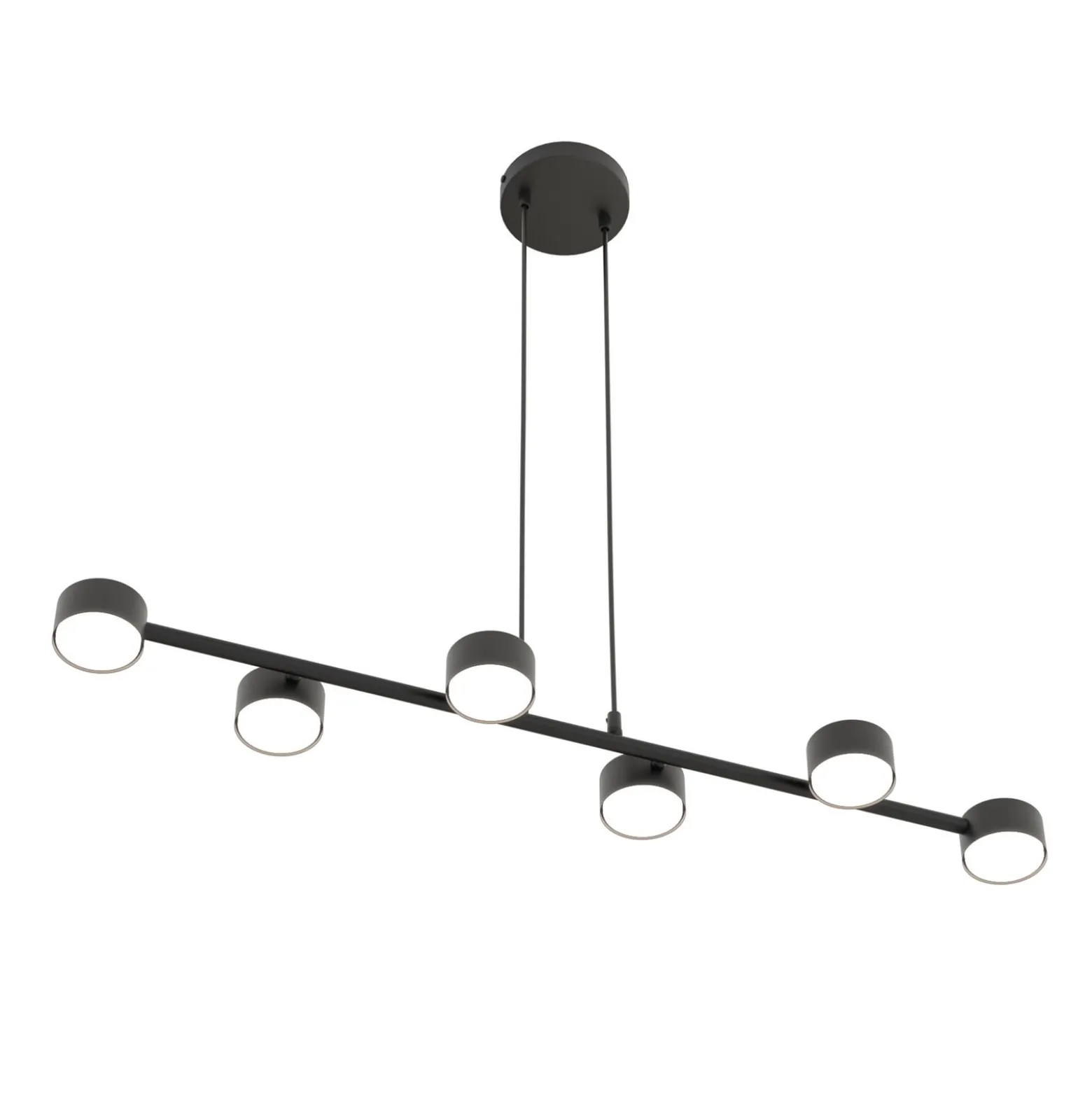 Deckenstrahler, Megara, Länge 80 cm, Metall, 6-flg.