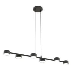 Deckenstrahler, Megara, Länge 80 cm, Metall, 6-flg.