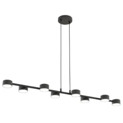 Deckenstrahler Megara, Länge 100 cm, Metall, 8-flg.