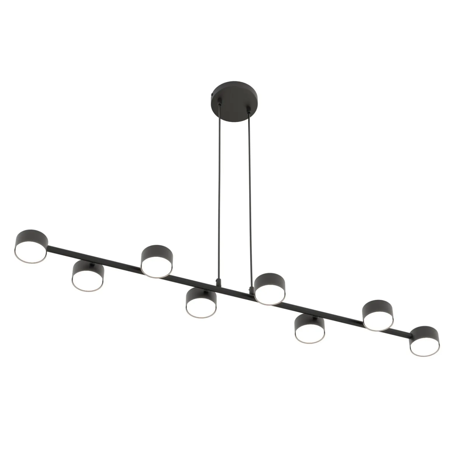 Deckenstrahler Megara, Länge 100 cm, Metall, 8-flg.
