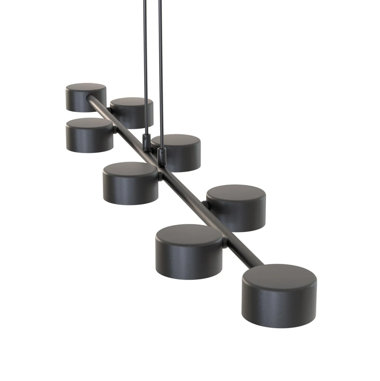 Deckenstrahler Megara, Länge 100 cm, Metall, 8-flg.