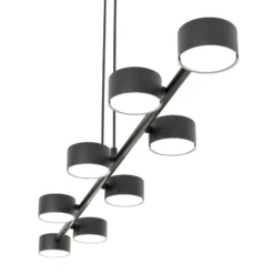 Deckenstrahler Megara, Länge 100 cm, Metall, 8-flg.