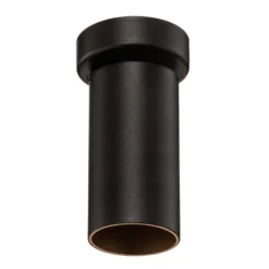 Deckenstrahler Mono I schwarz, innen gold, 1-fl.