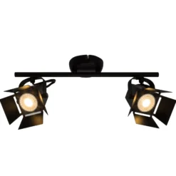 Deckenstrahler Movie, schwarz, 2-flammig, GU10