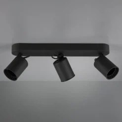 Deckenstrahler Pago, dreiflammig, schwarz