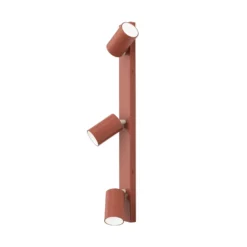 Deckenstrahler Penn, korallenrot, Länge 60 cm, Stahl/Alu