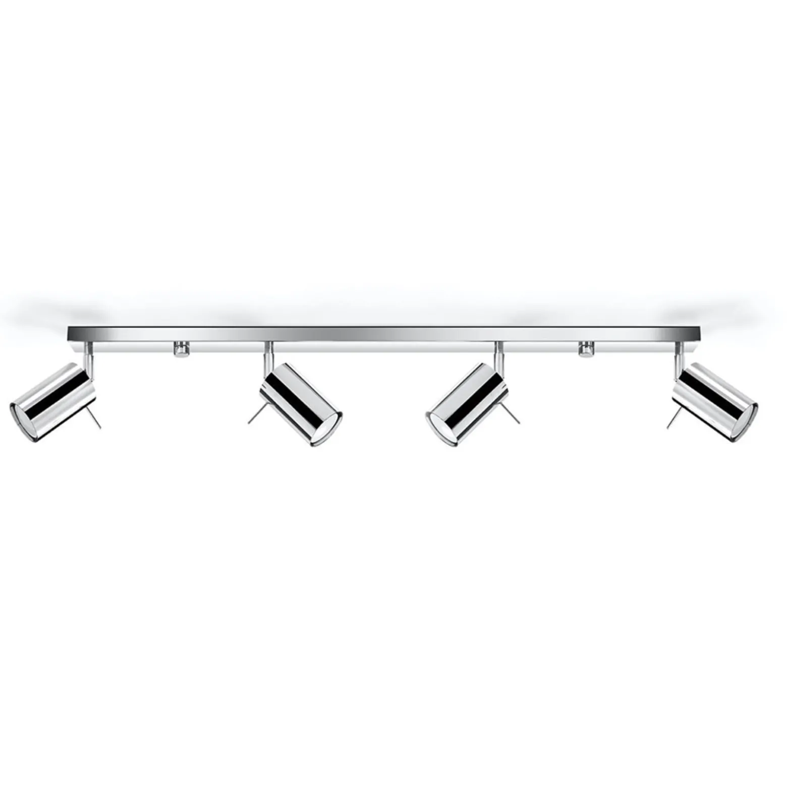 Deckenstrahler Round, chrom, vierflammig linear