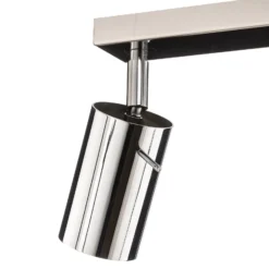 Deckenstrahler Round, chrom, vierflammig linear