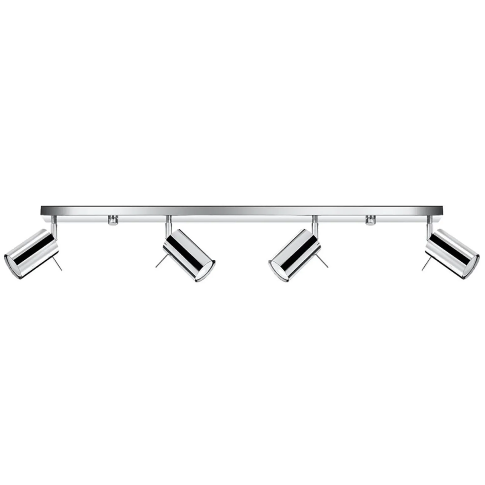 Deckenstrahler Round, chrom, vierflammig linear