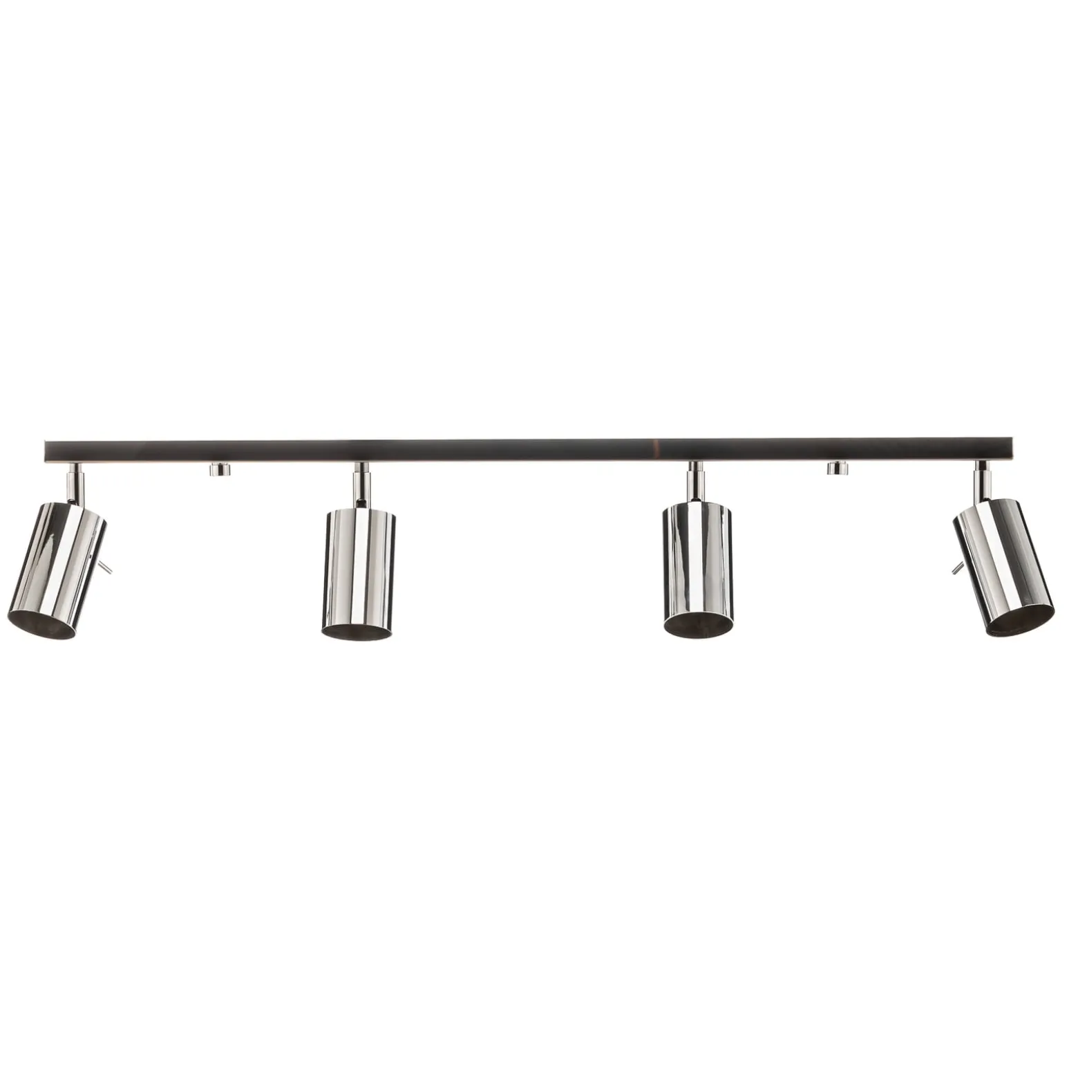 Deckenstrahler Round, chrom, vierflammig linear