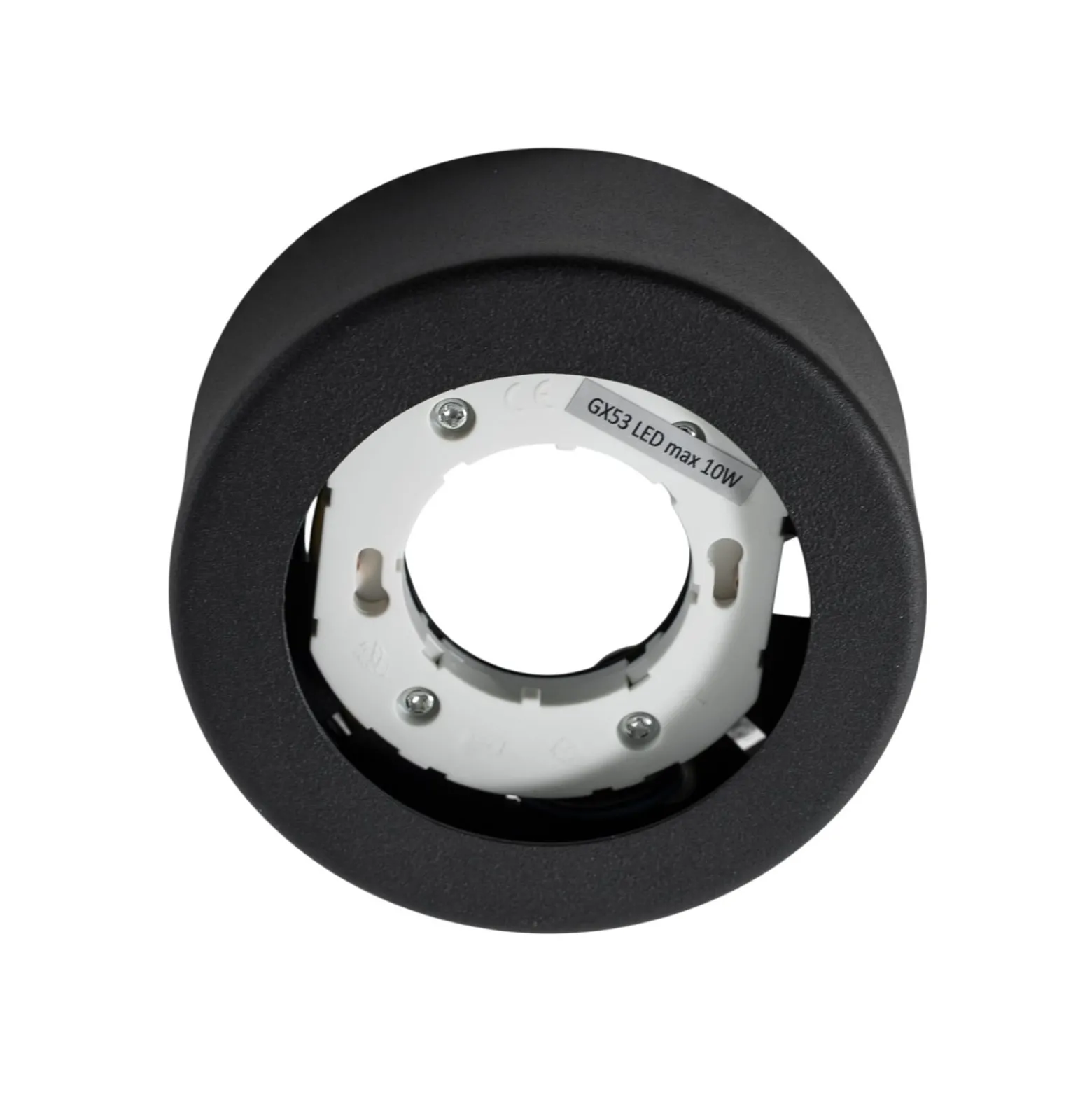 Deckenstrahler SPOT 53, schwarz, Ø 11,5 cm, Metall, GX53