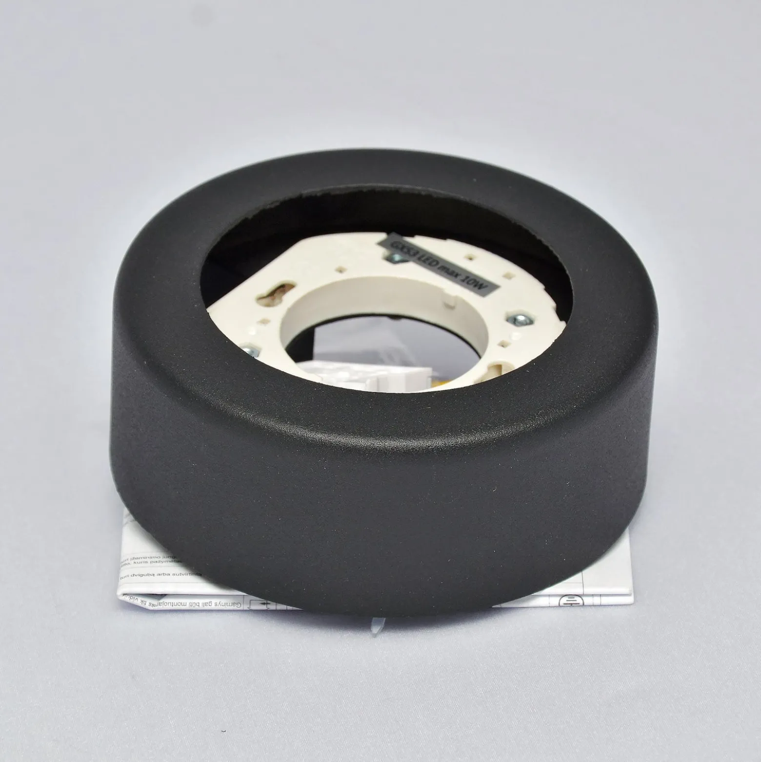 Deckenstrahler SPOT 53, schwarz, Ø 11,5 cm, Metall, GX53