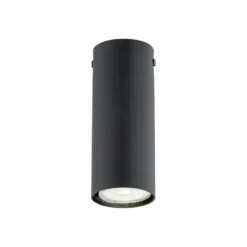 Deckenstrahler Tecno 1S, Stahl, GU10, Höhe 15 cm, schwarz
