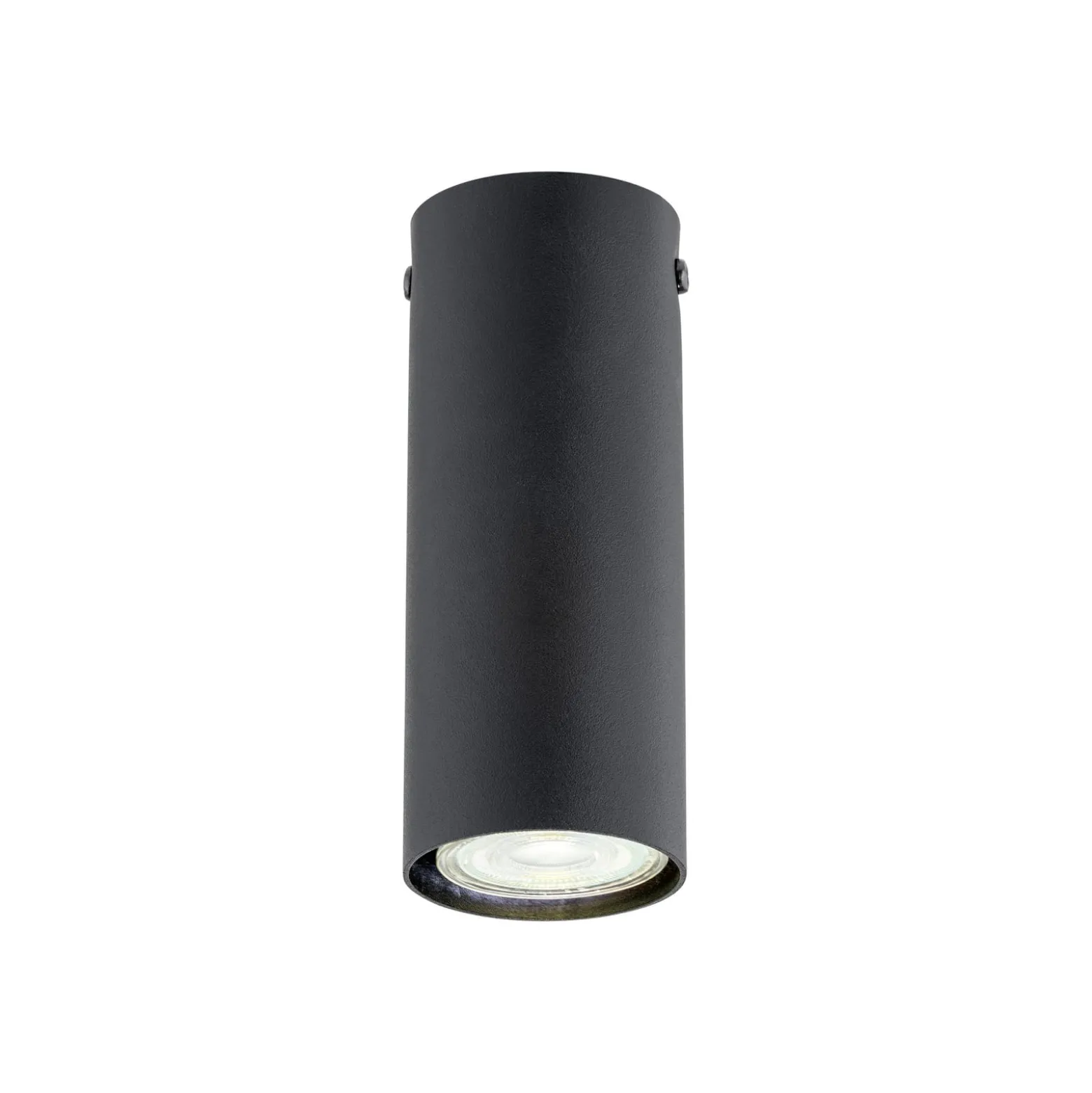 Deckenstrahler Tecno 1S, Stahl, GU10, Höhe 15 cm, schwarz