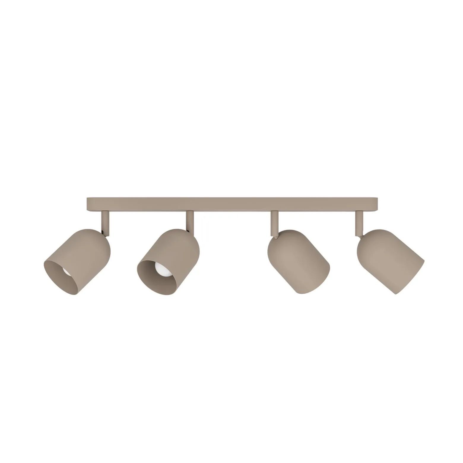 Deckenstrahler Tilston, beige, Länge 58 cm, 4-flammig, Stahl