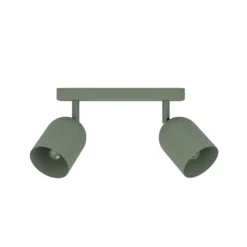 Deckenstrahler Tilston, dunkelgrün, Länge 28 cm 2-flg. Stahl