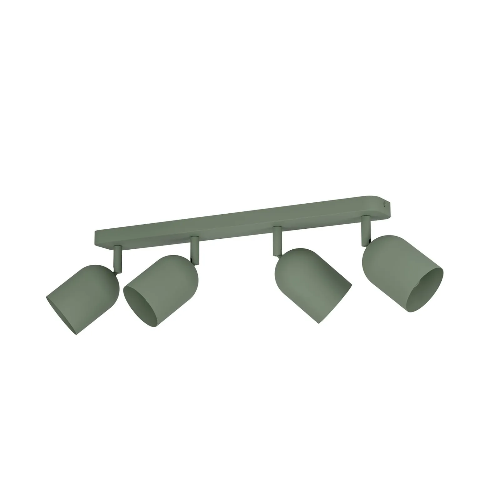 Deckenstrahler Tilston, dunkelgrün, Länge 58 cm 4-flg. Stahl