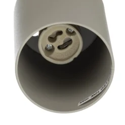 Deckenstrahler Zoom, 3-flammig, grau-beige, Stahl, GU10