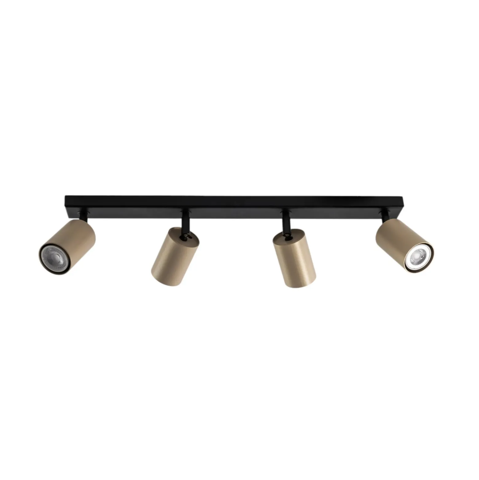Deckenstrahler Zoom, 4-flammig, schwarz/gold