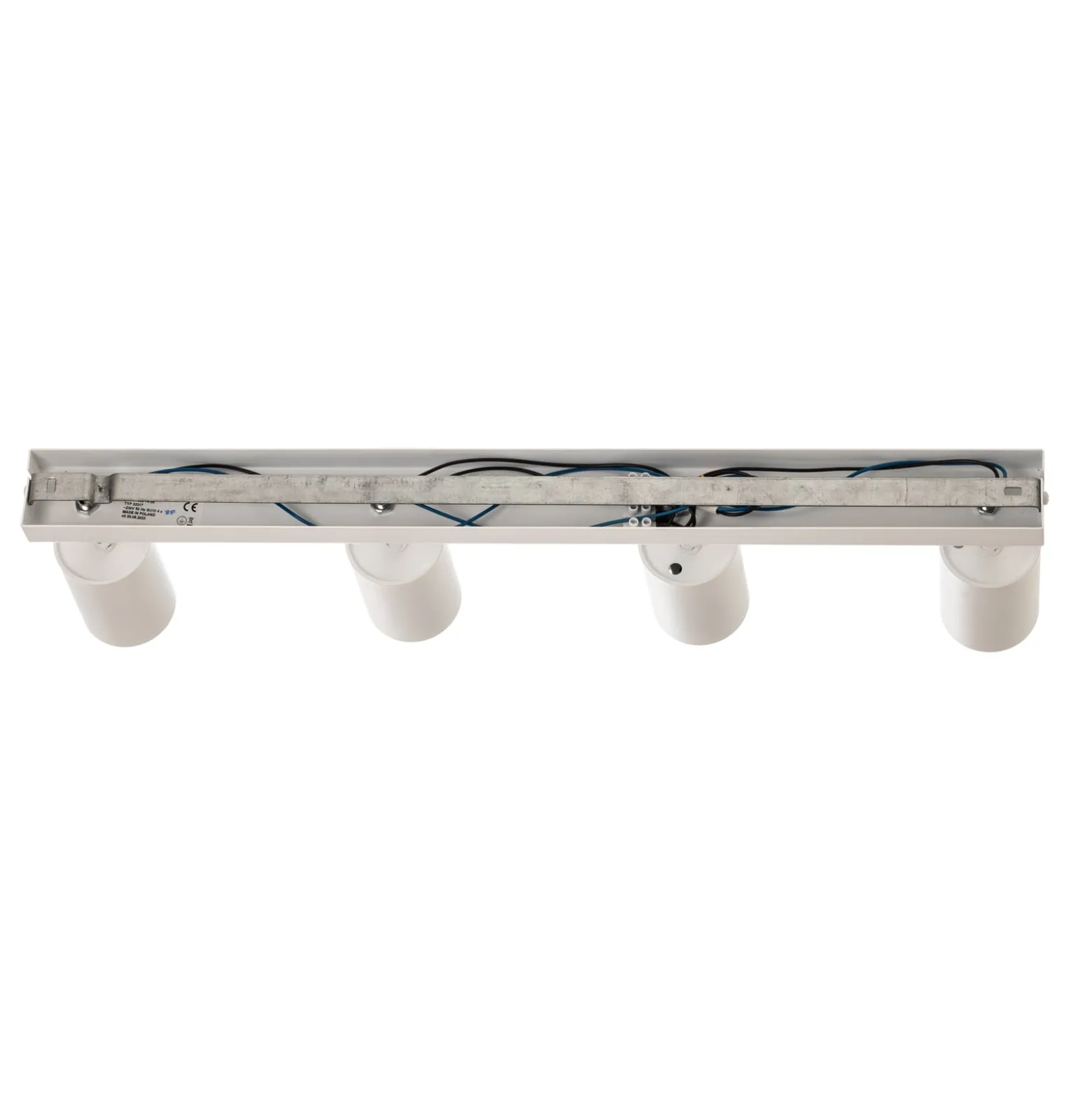 Deckenstrahler Zoom, 4-flammig, weiß, Metall, GU10