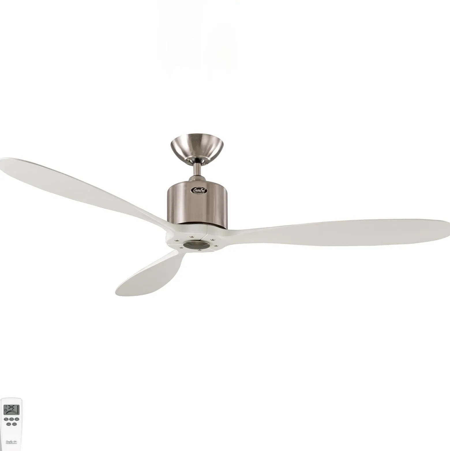 Deckenventilator AEROPLAN ECO, chrom/weiß, Ø 132 cm, leise